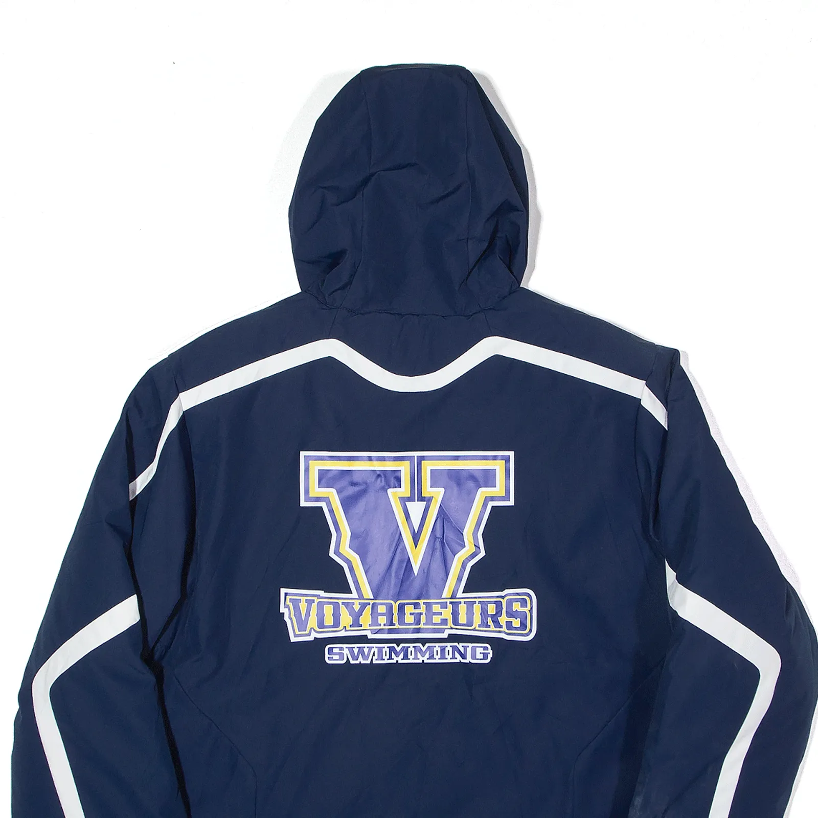 ADIDAS Laurentian Voyageurs Fleece Lined Insulated Coat Blue Hooded Mens S