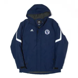 ADIDAS Laurentian Voyageurs Fleece Lined Insulated Coat Blue Hooded Mens S