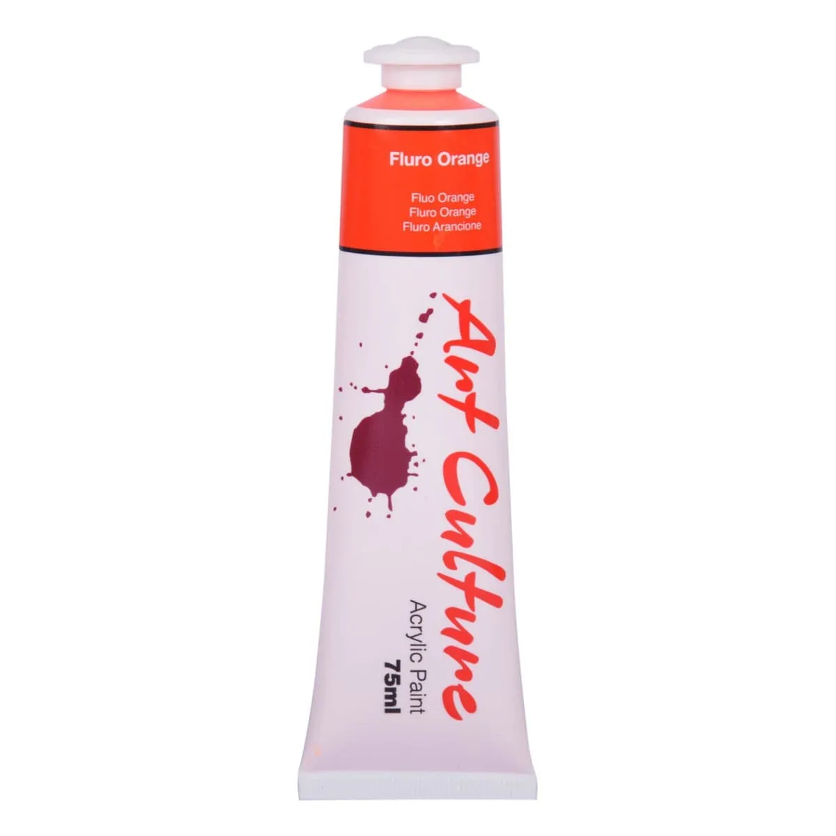 Art Culture Acrylic Paint Fluro Orange 75ml