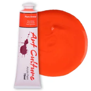 Art Culture Acrylic Paint Fluro Orange 75ml