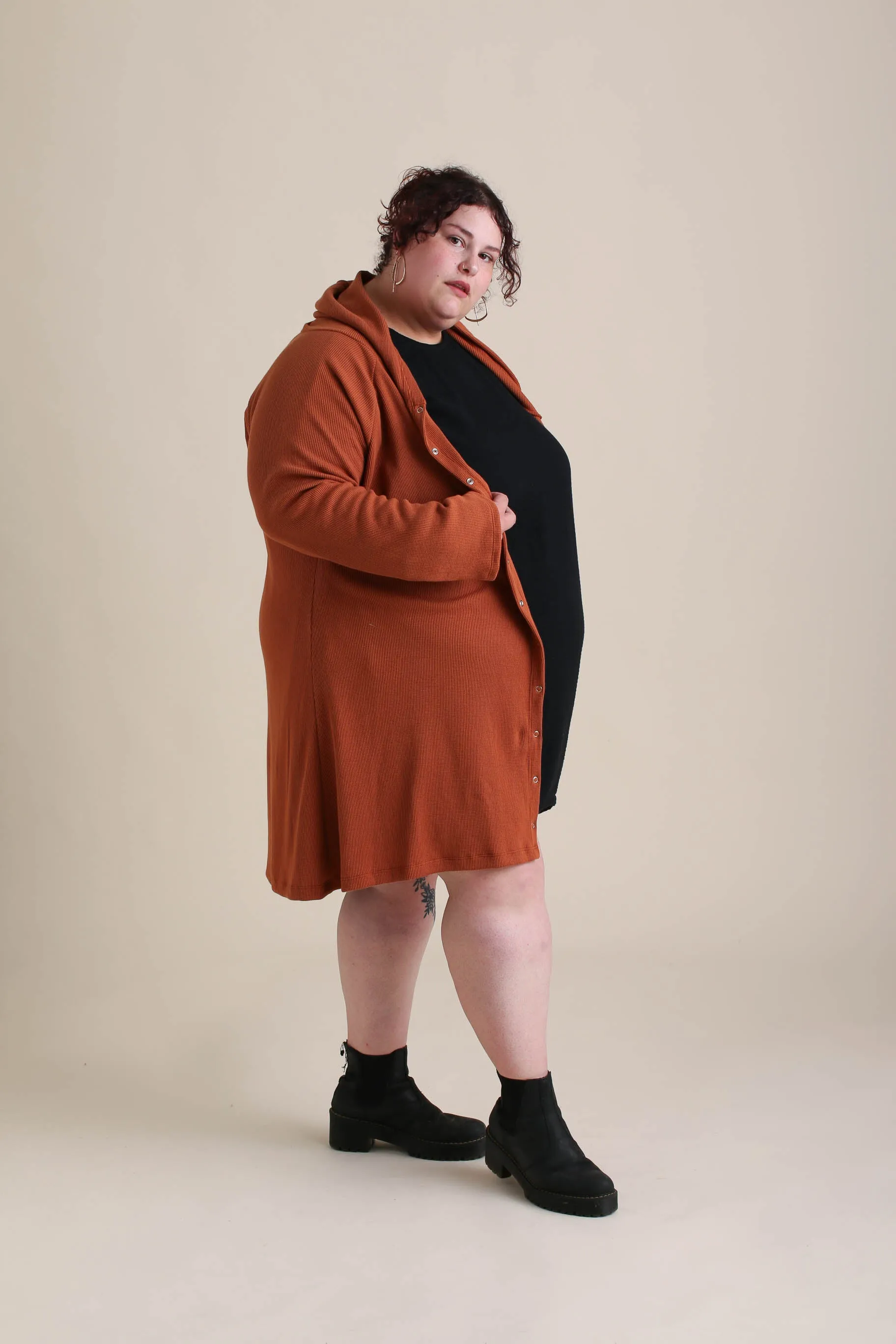 Atlas Cardigan in Sepia