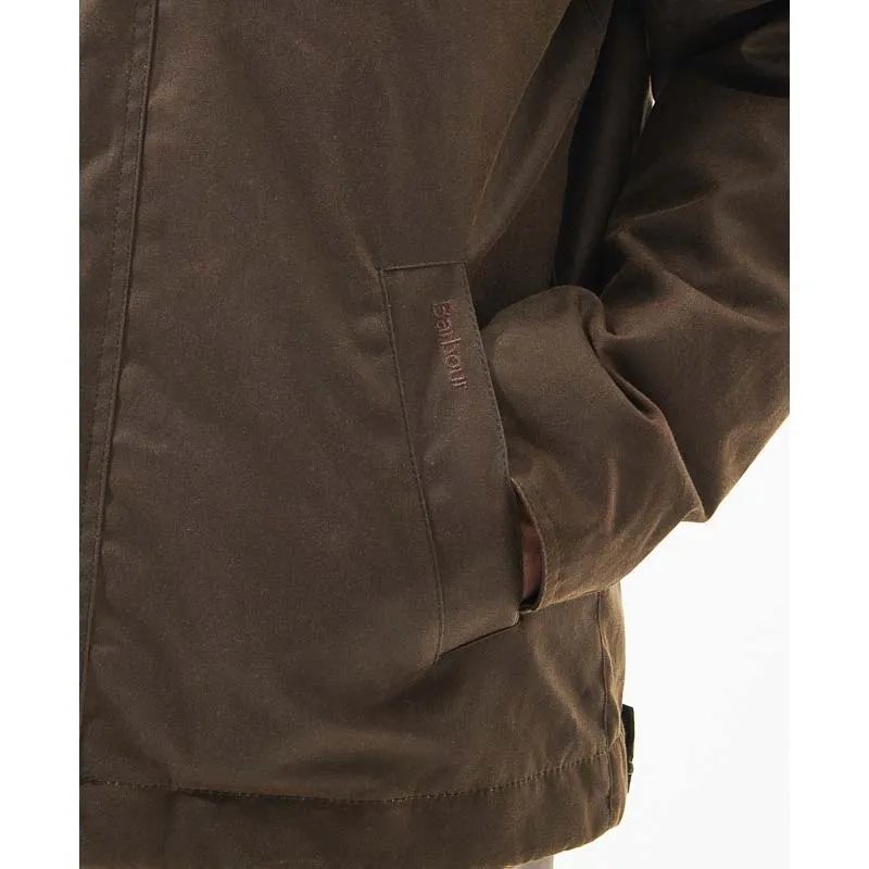 Barbour Spen Mens Wax Jacket - Brown