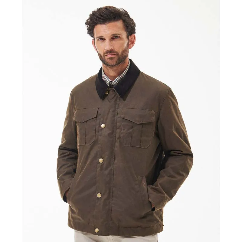 Barbour Spen Mens Wax Jacket - Brown