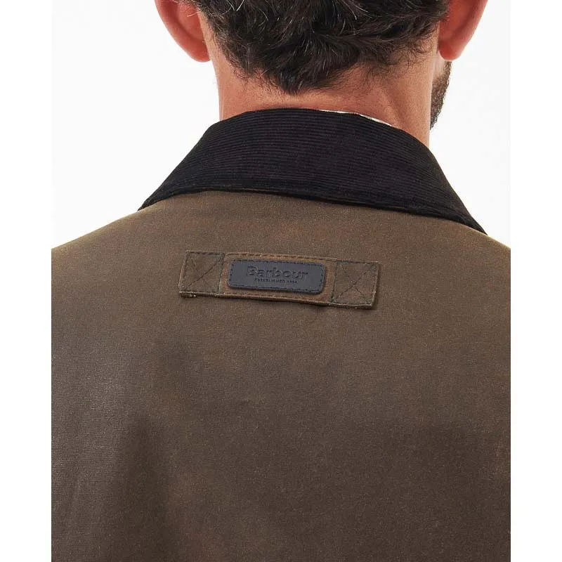 Barbour Spen Mens Wax Jacket - Brown