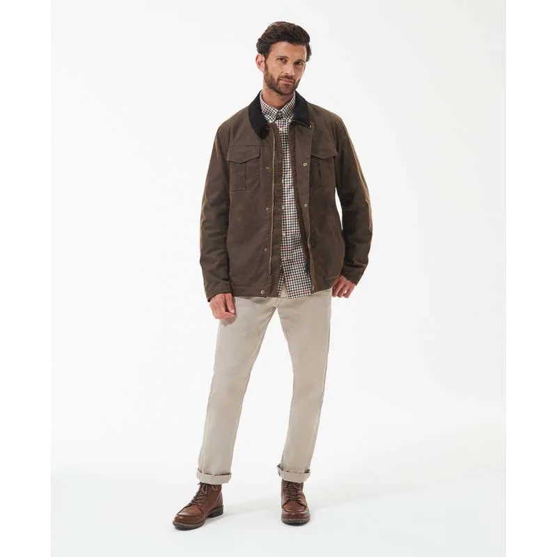 Barbour Spen Mens Wax Jacket - Brown