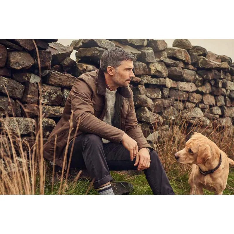 Barbour Spen Mens Wax Jacket - Brown