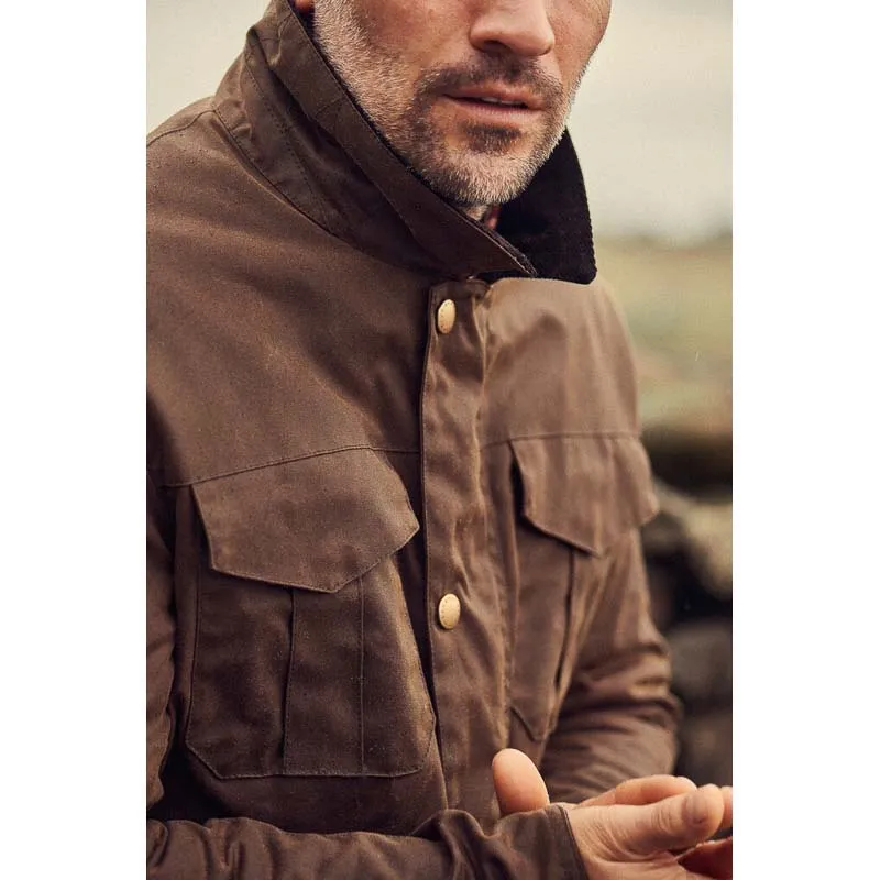 Barbour Spen Mens Wax Jacket - Brown