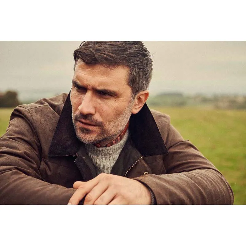 Barbour Spen Mens Wax Jacket - Brown