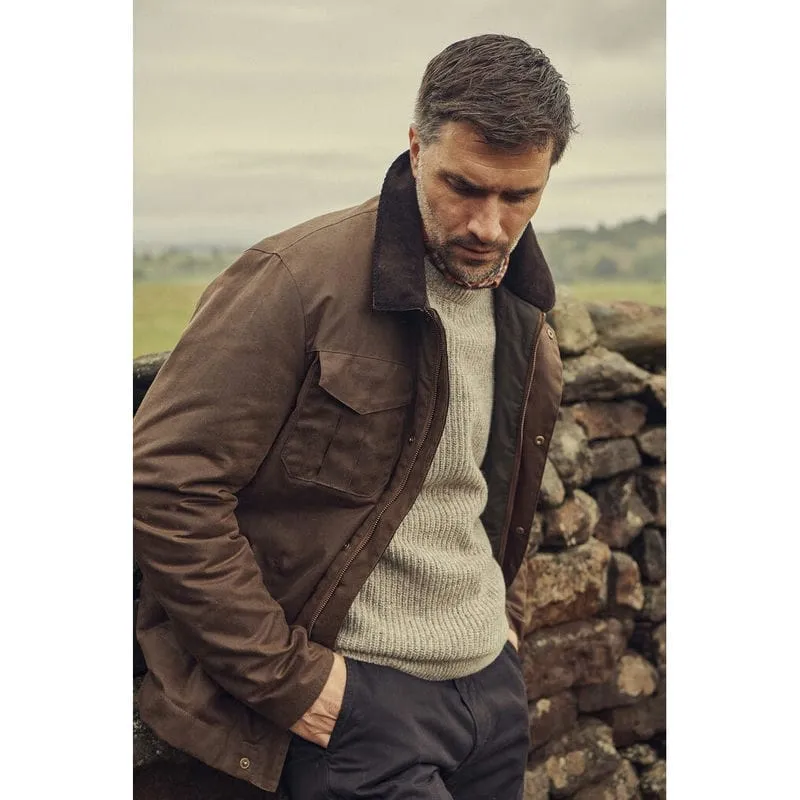 Barbour Spen Mens Wax Jacket - Brown