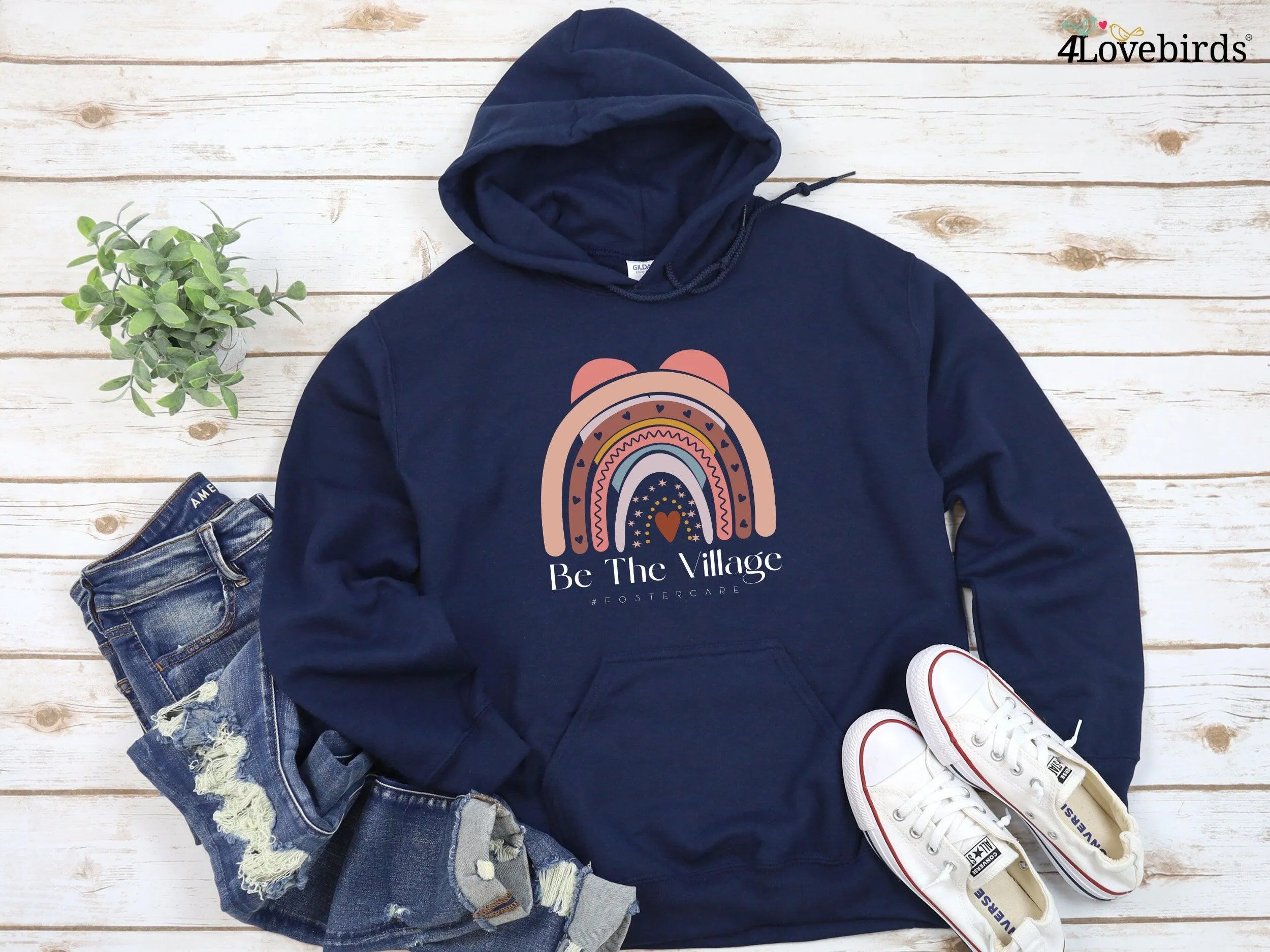 Be The Village Hoodie,Foster Care Shirt,Adoption Gift For Family,Foster Mom Shirt,Adoption Day Shirt,Matching Family Adoption Announcement