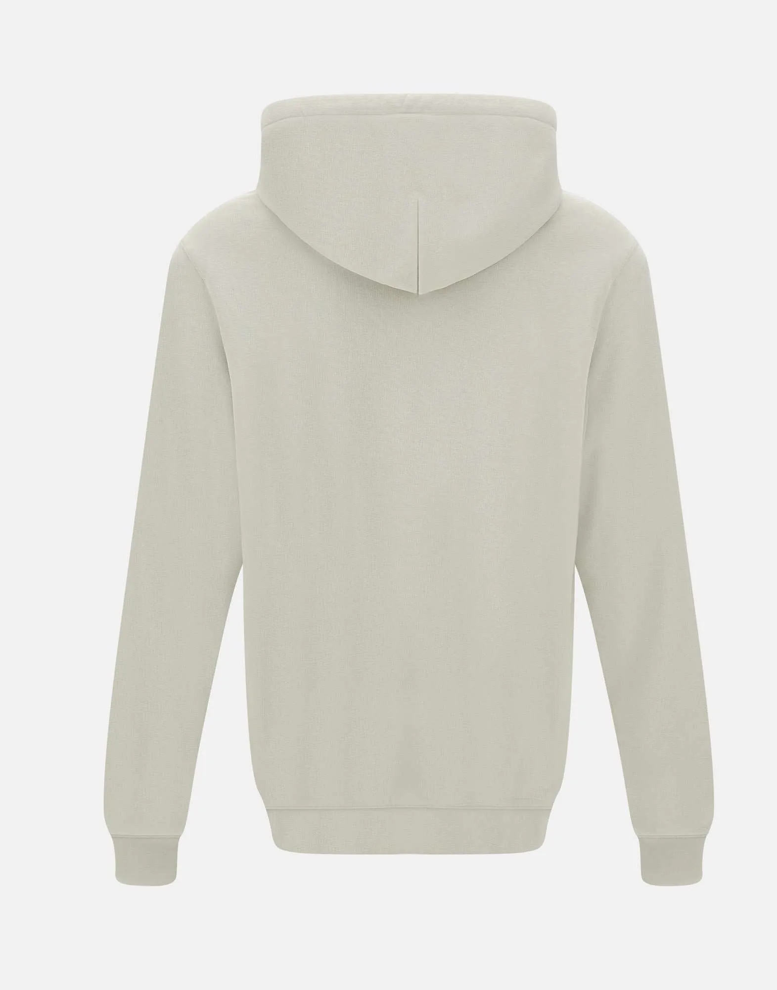 Beige Cotton Sweatshirt with Hood