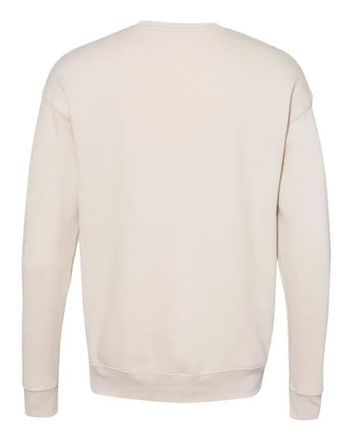 BELLA   CANVAS Sponge Fleece Drop Shoulder Crewneck Sweatshirt 3945 Heather Deep Teal