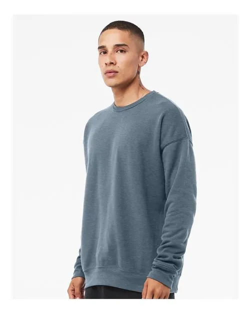 BELLA   CANVAS Sponge Fleece Drop Shoulder Crewneck Sweatshirt 3945 Heather Slate