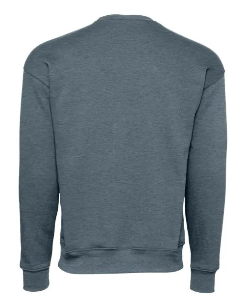 BELLA   CANVAS Sponge Fleece Drop Shoulder Crewneck Sweatshirt 3945 Heather Slate