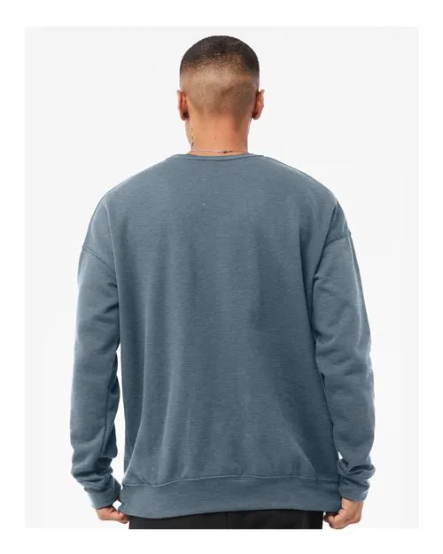BELLA   CANVAS Sponge Fleece Drop Shoulder Crewneck Sweatshirt 3945 Heather Slate
