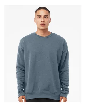 BELLA   CANVAS Sponge Fleece Drop Shoulder Crewneck Sweatshirt 3945 Heather Slate