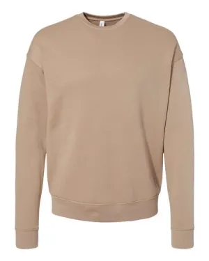 BELLA   CANVAS Sponge Fleece Drop Shoulder Crewneck Sweatshirt 3945 Tan