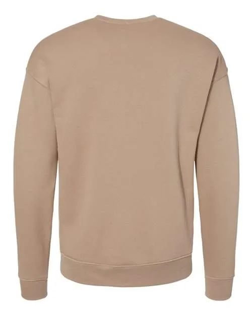 BELLA   CANVAS Sponge Fleece Drop Shoulder Crewneck Sweatshirt 3945 Tan