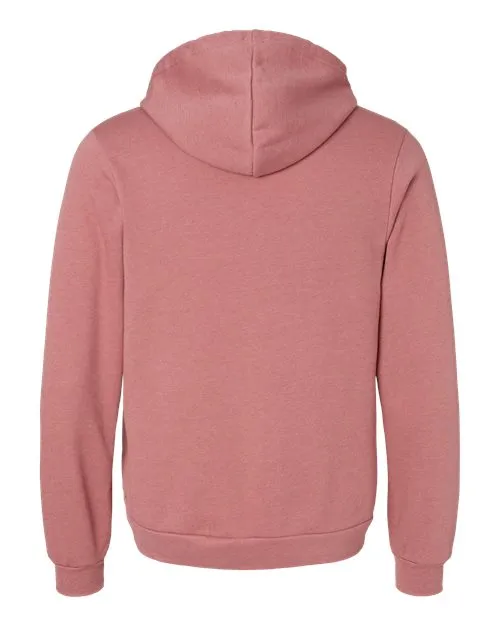BELLA   CANVAS Sponge Fleece Hoodie 3719 Heather Mauve