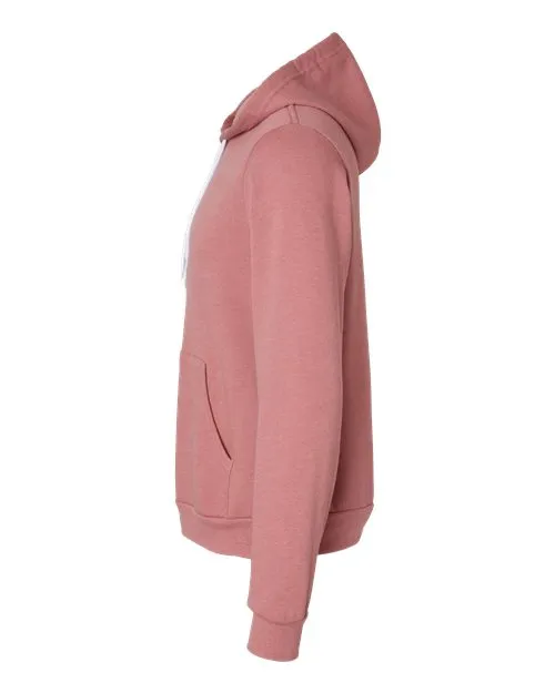 BELLA   CANVAS Sponge Fleece Hoodie 3719 Heather Mauve