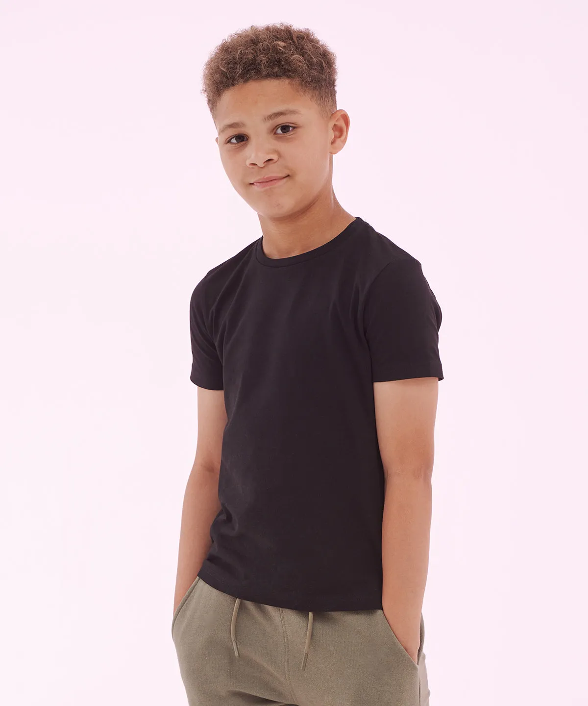 Black - Kids feel-good stretch T