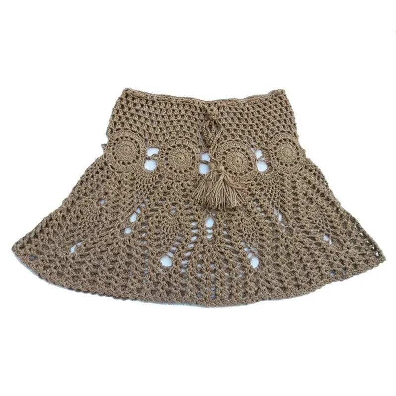 Boho Chi Crochet Mini Skirt