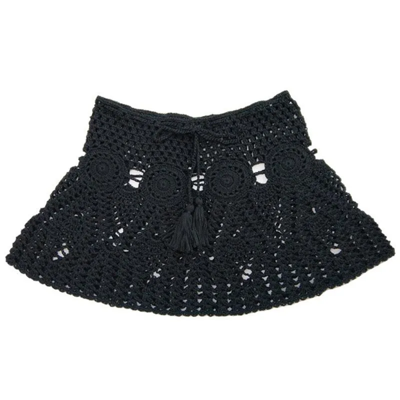 Boho Chi Crochet Mini Skirt