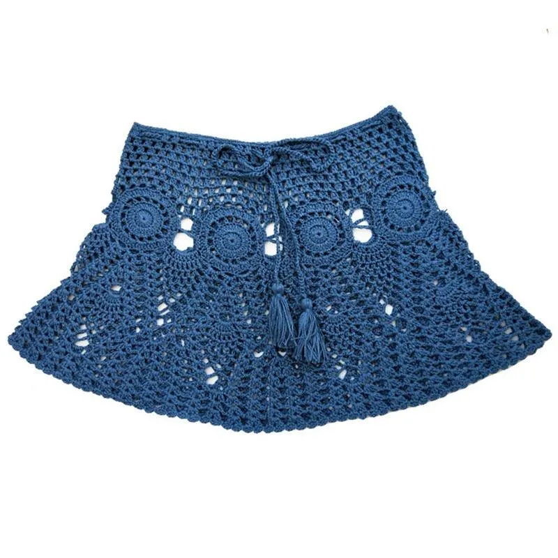Boho Chi Crochet Mini Skirt