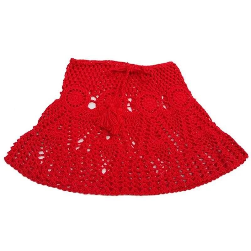 Boho Chi Crochet Mini Skirt