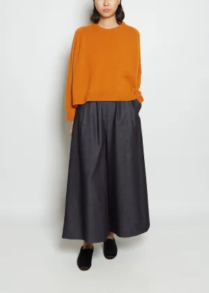Deep Raglan Easy Sweater — Burnt Orange