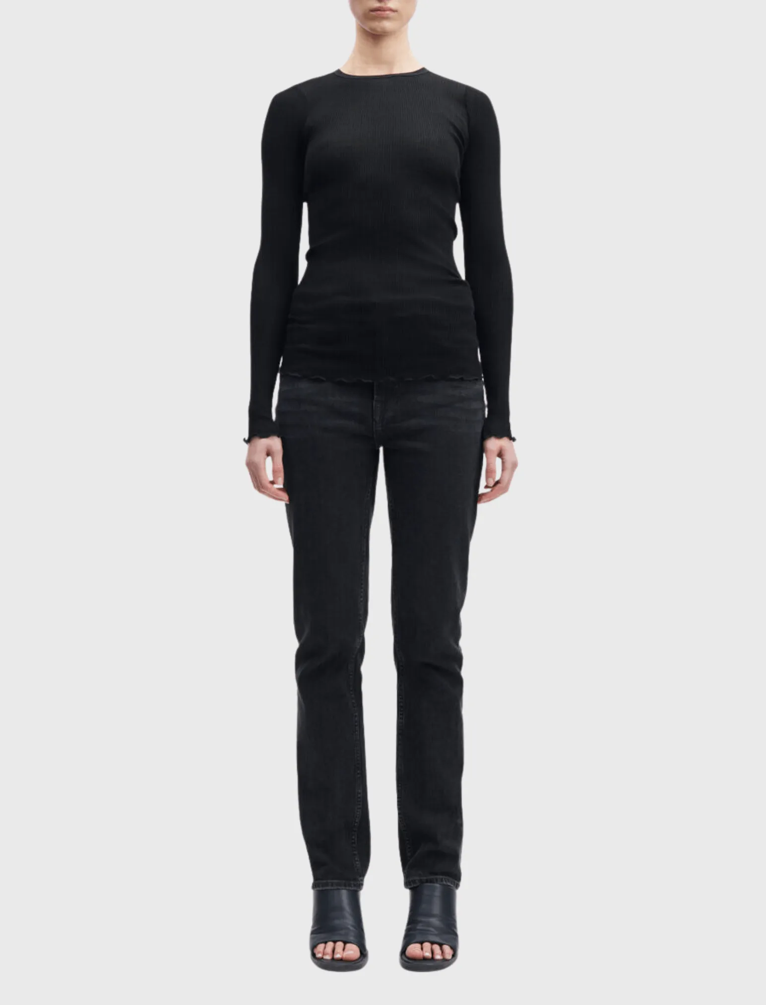 Doudo Long Sleeve Rib Top