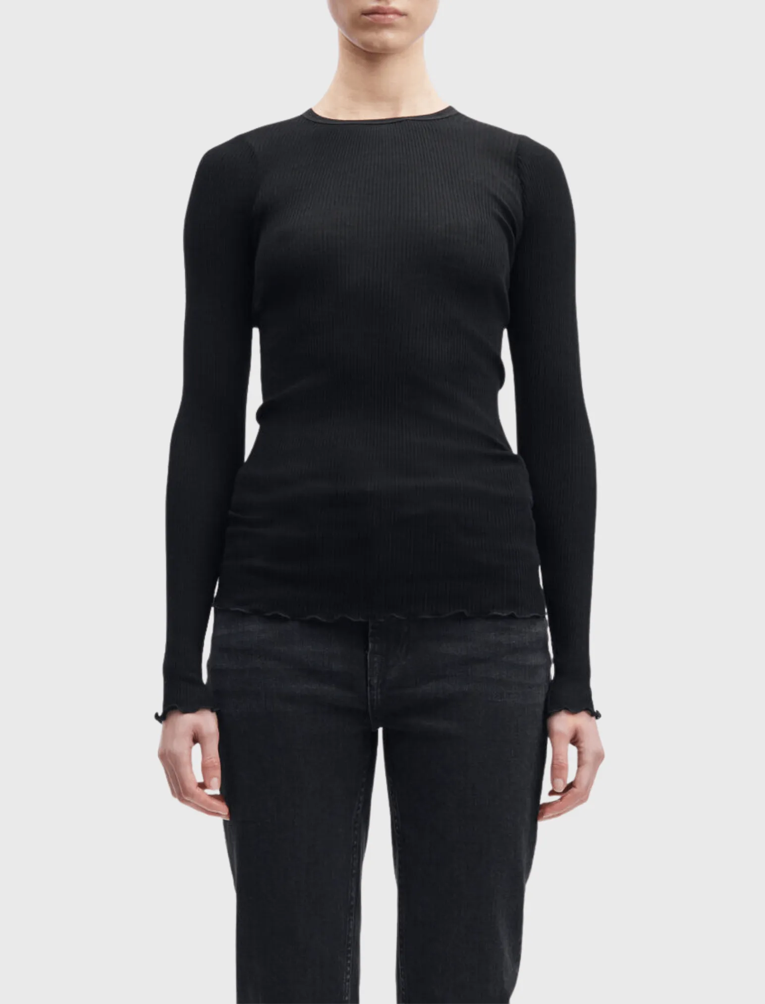 Doudo Long Sleeve Rib Top