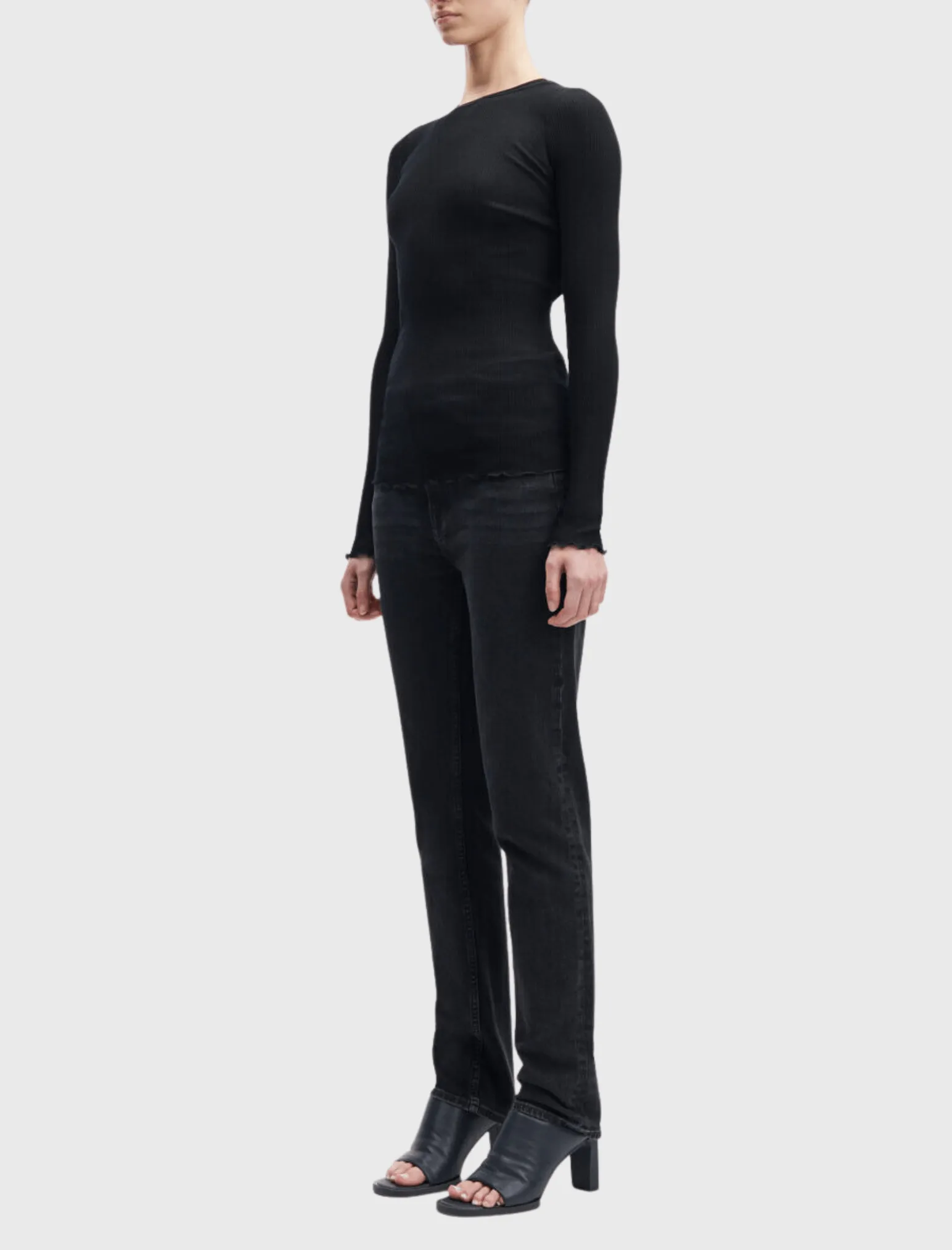 Doudo Long Sleeve Rib Top