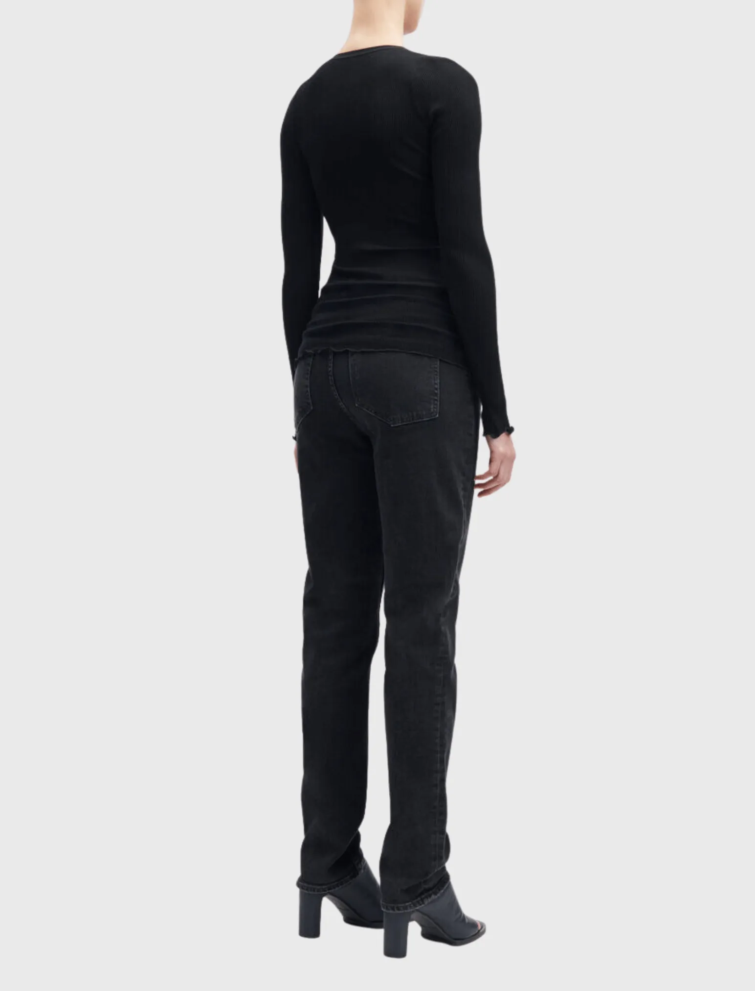 Doudo Long Sleeve Rib Top