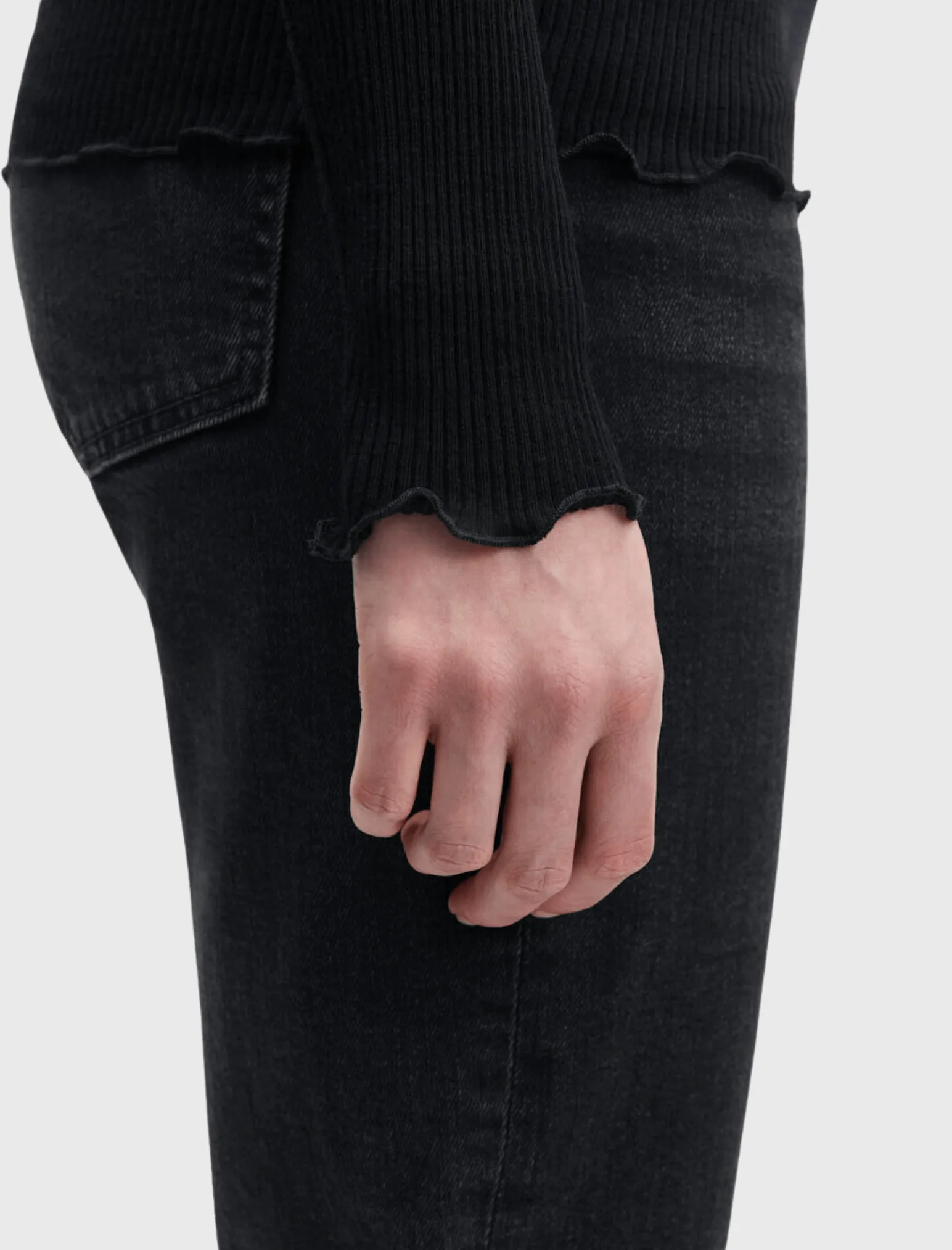 Doudo Long Sleeve Rib Top