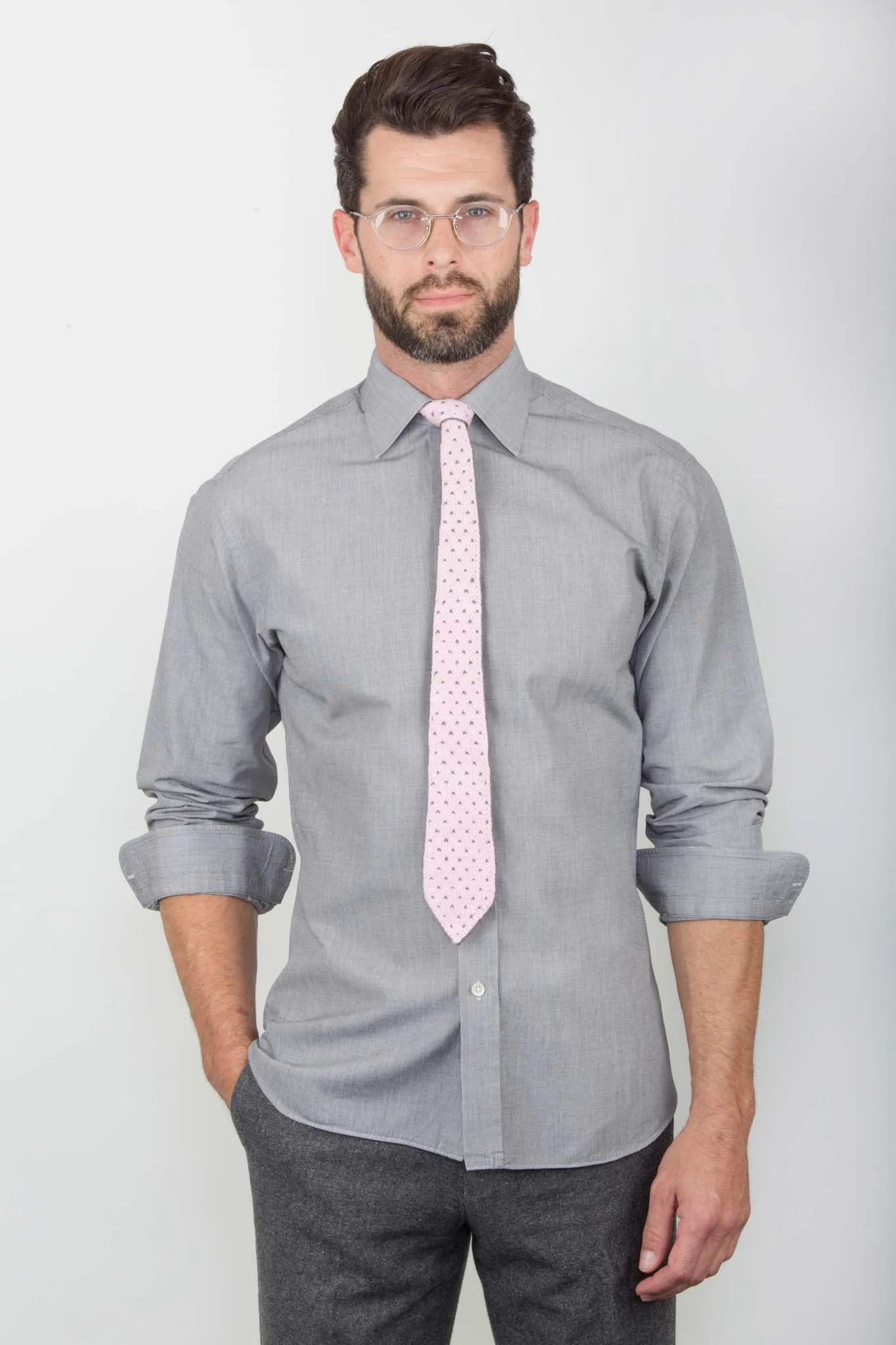 Elliott Double Knit Tie & Pocket Square Designer Knitting Pattern