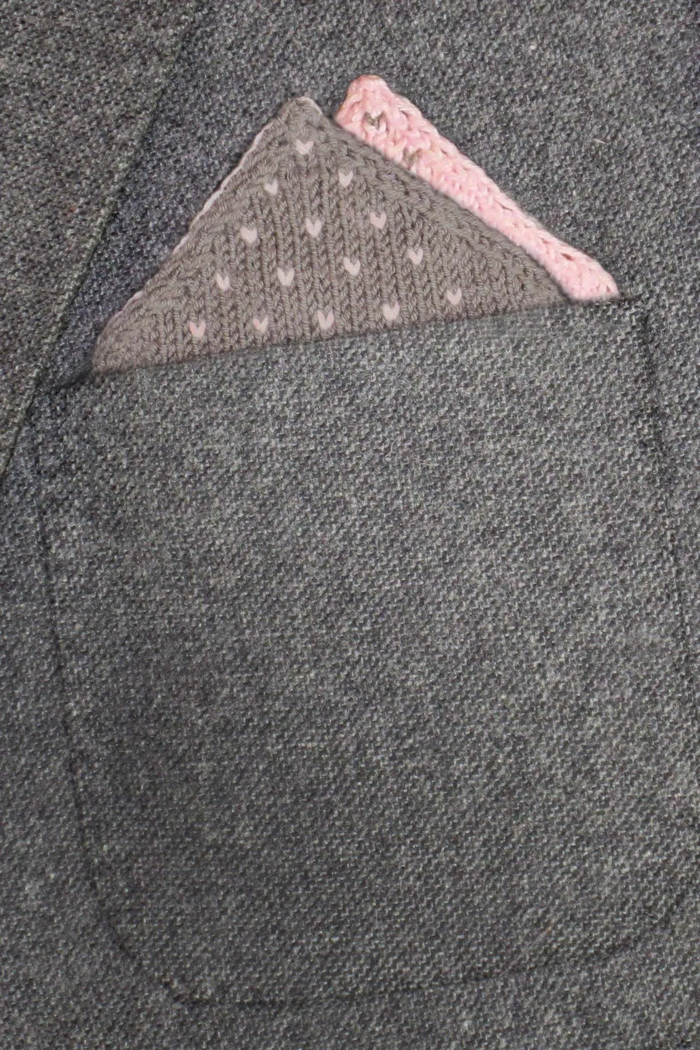 Elliott Double Knit Tie & Pocket Square Designer Knitting Pattern