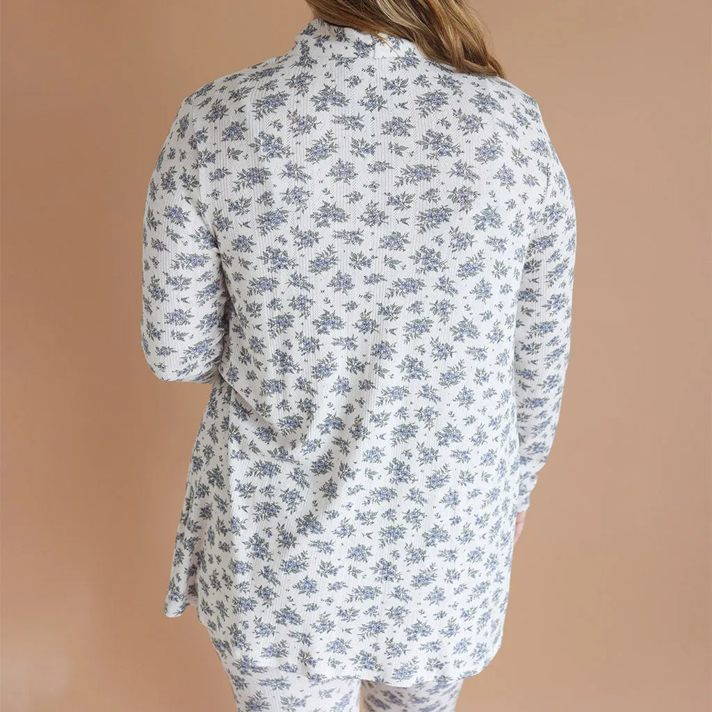 Esmerelda Women's Pointelle Fly Away Cardigan