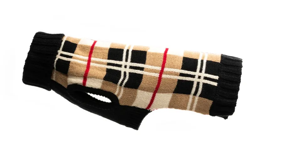 Fabdog Camel Plaid Sweater