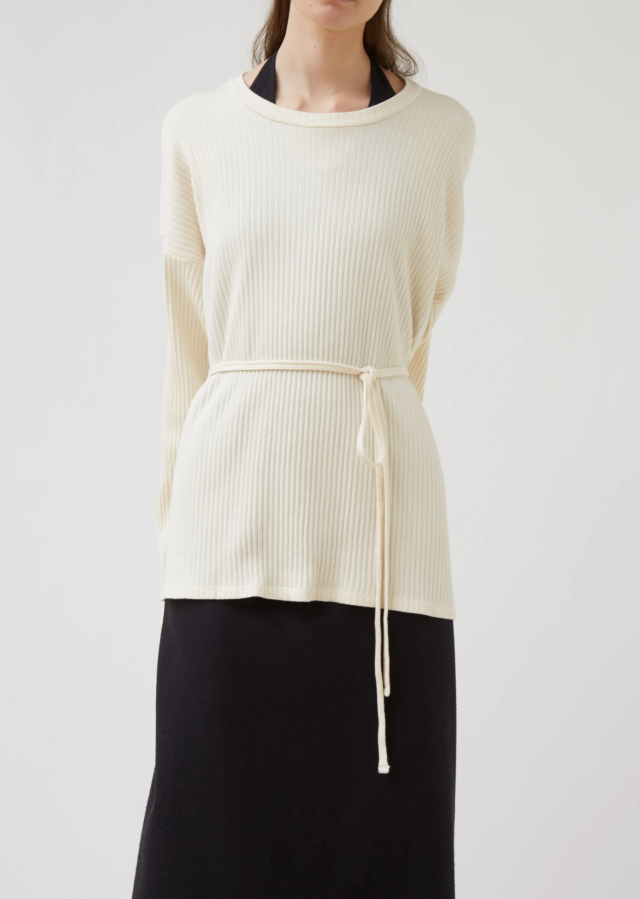Fleece Rib Shaw Long Sleeve