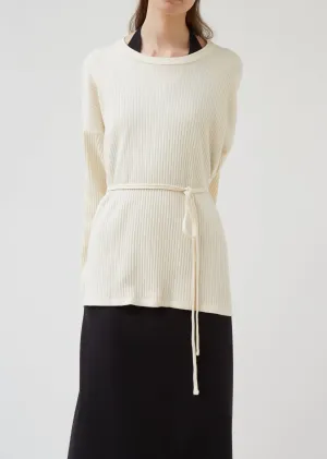 Fleece Rib Shaw Long Sleeve