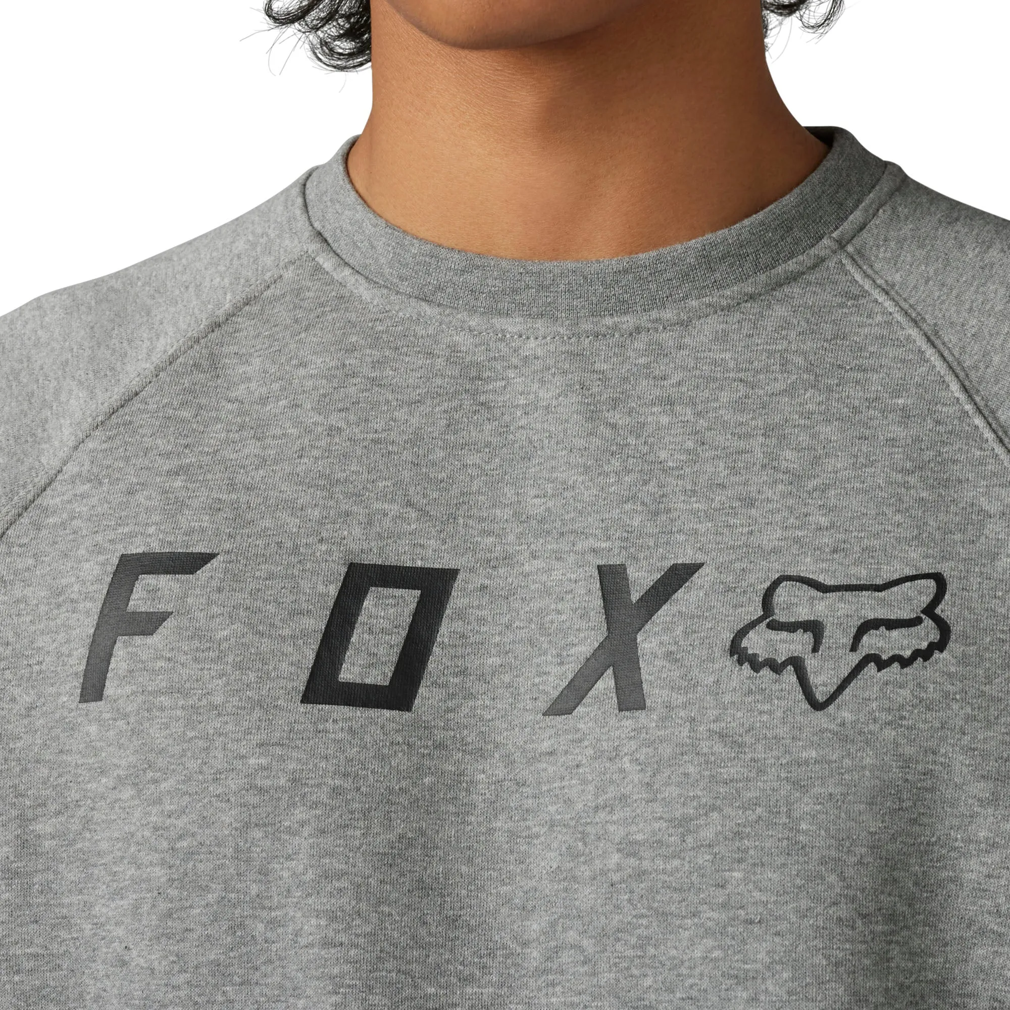 Fox Racing Absolute Crew Fleece Hoodie Heather Graphite Grey