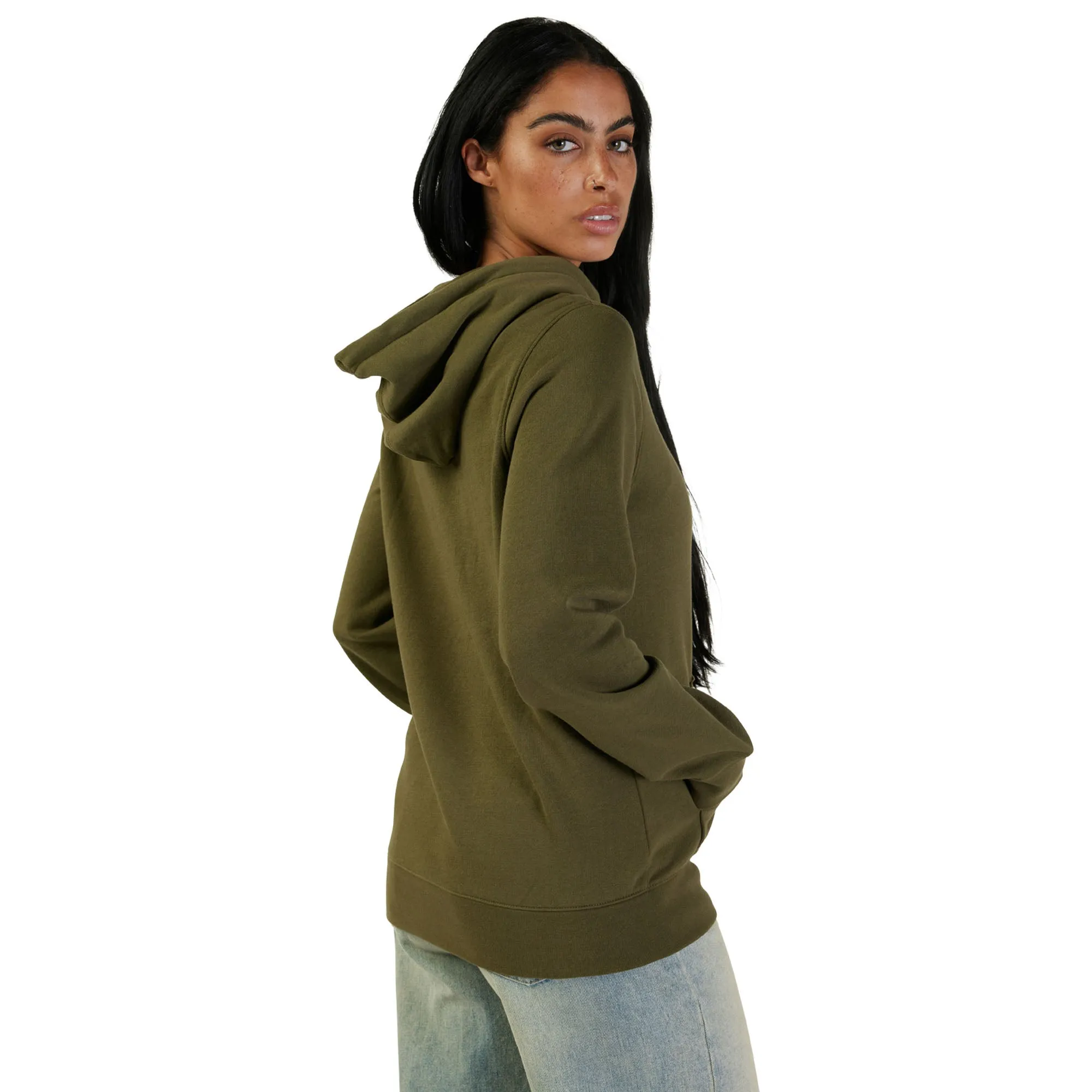 Fox Racing Fox Head Fleece Pullover Hoodie Olive Green