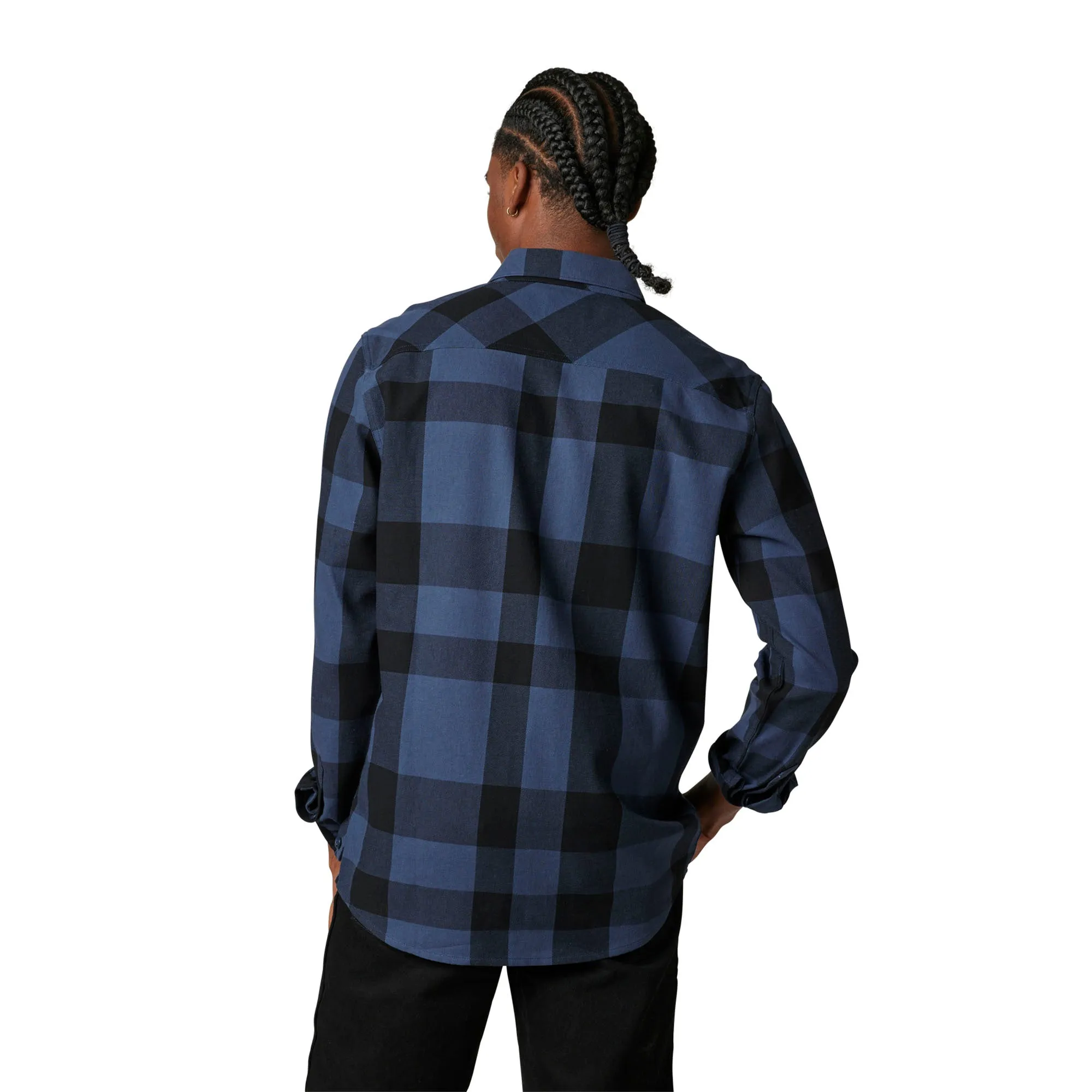 Fox Racing Voyd 2.0 Flannel Button-Up Deep Cobalt Blue