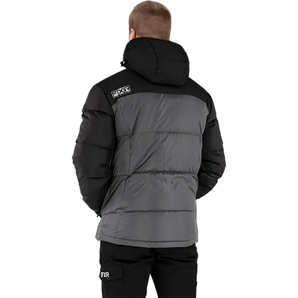 FXR 210930-0710-10 M Elevation Synthetic Down Jacket 21 Windproof Warm Grey Heather Black