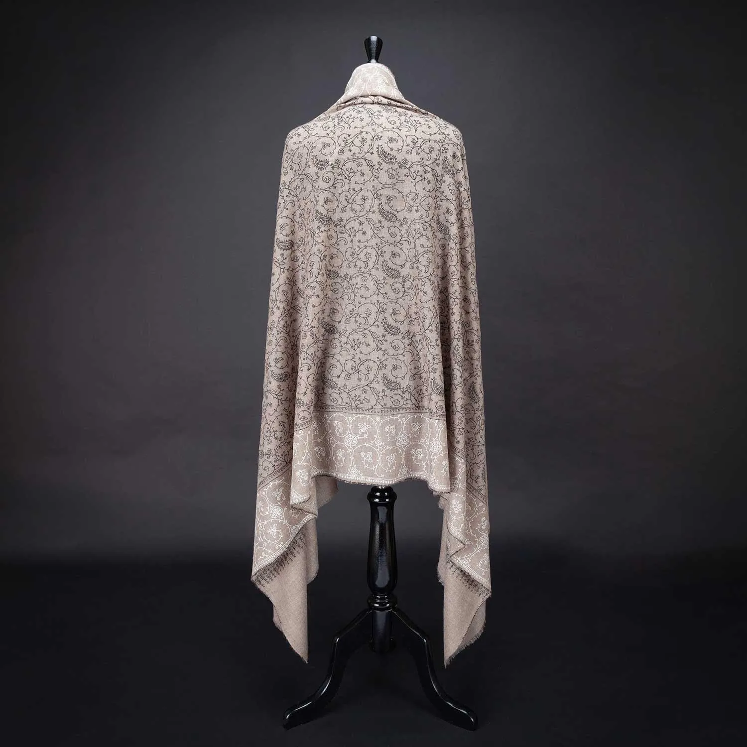 Hand Embroidered Cashmere Pashmina