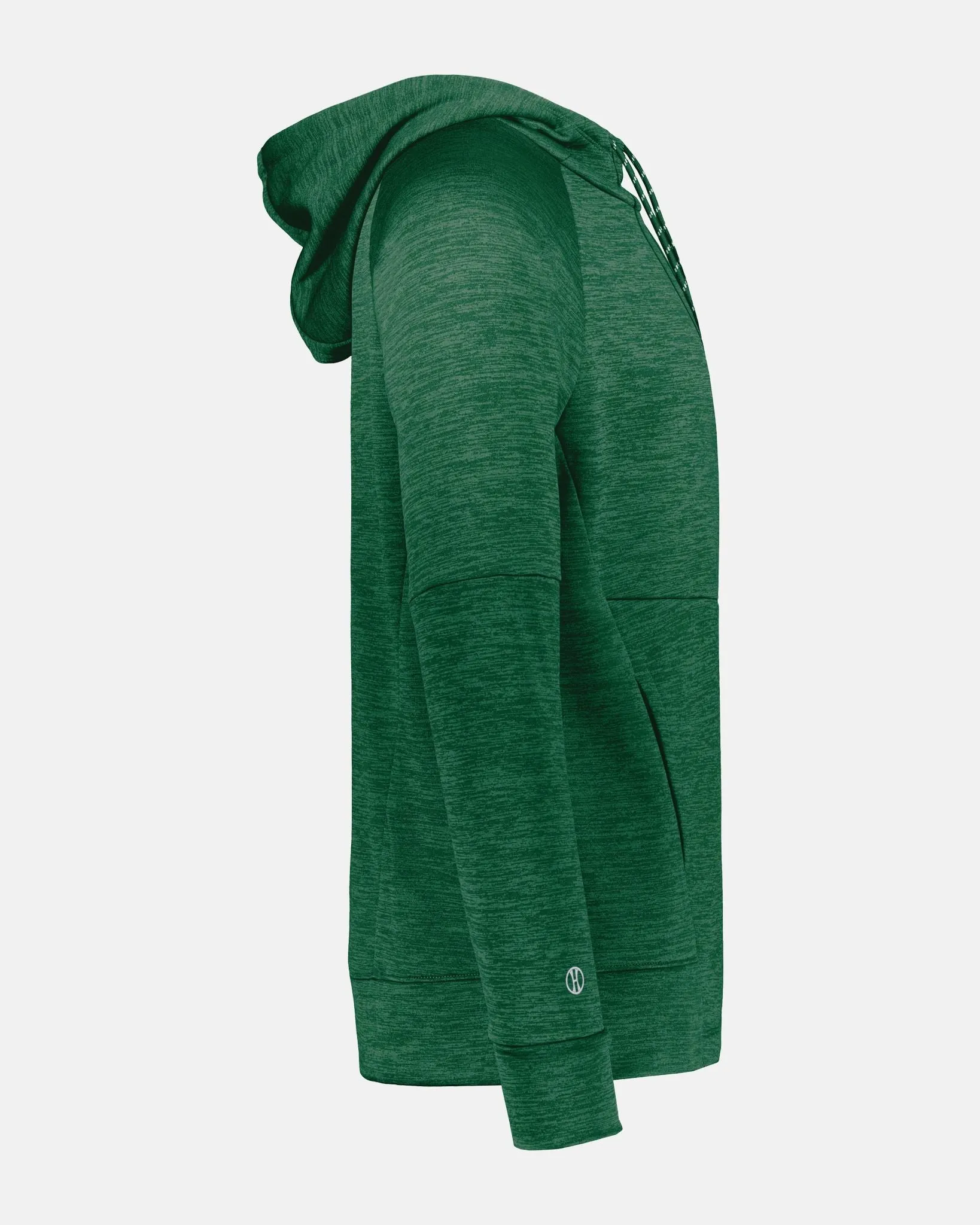 Holloway All-Pro Performance Fleece Hoodie, heather dunkelgrün