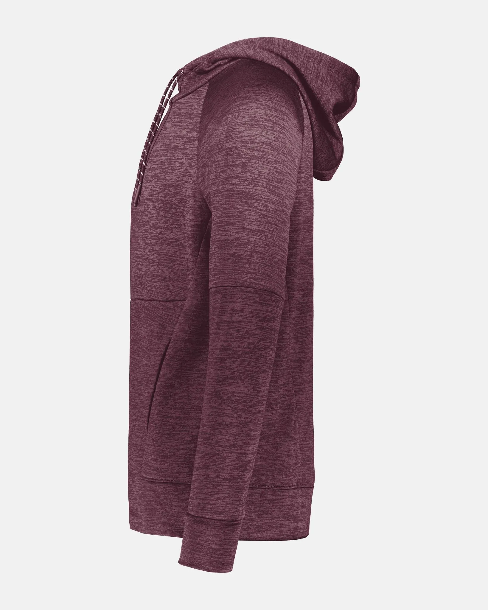 Holloway All-Pro Performance Fleece Hoodie, heather maroon-rot