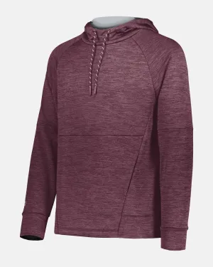 Holloway All-Pro Performance Fleece Hoodie, heather maroon-rot
