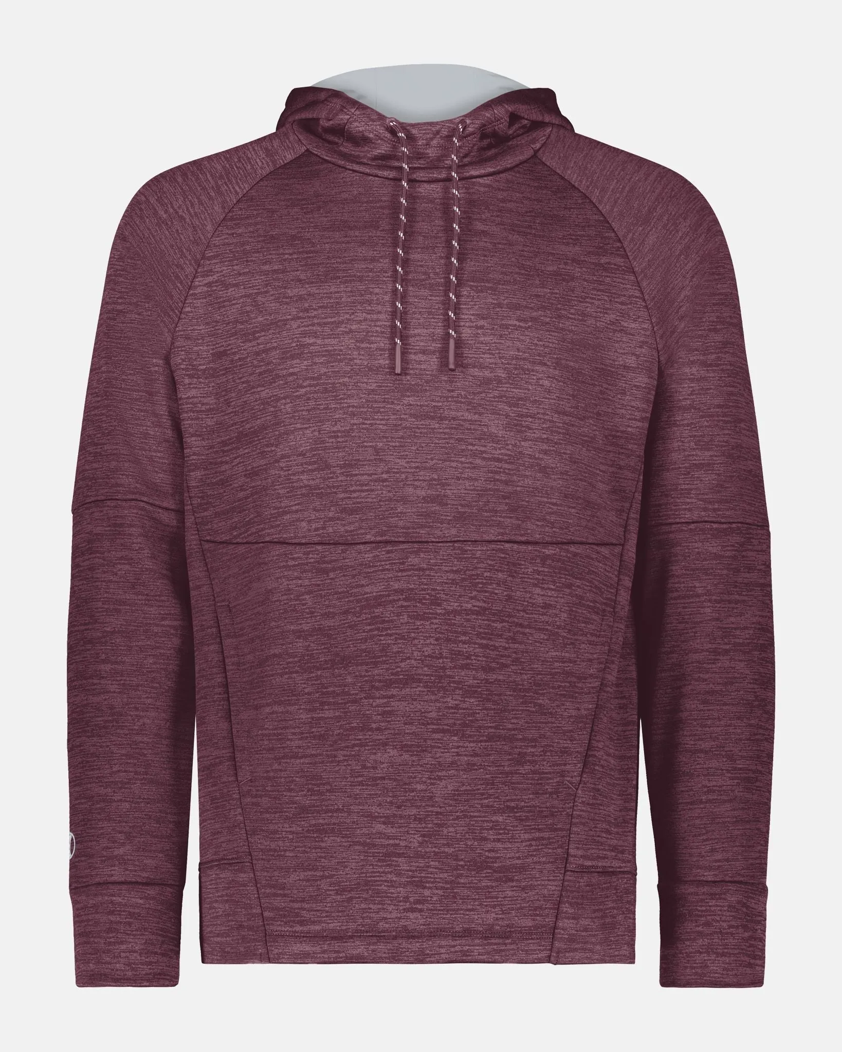 Holloway All-Pro Performance Fleece Hoodie, heather maroon-rot